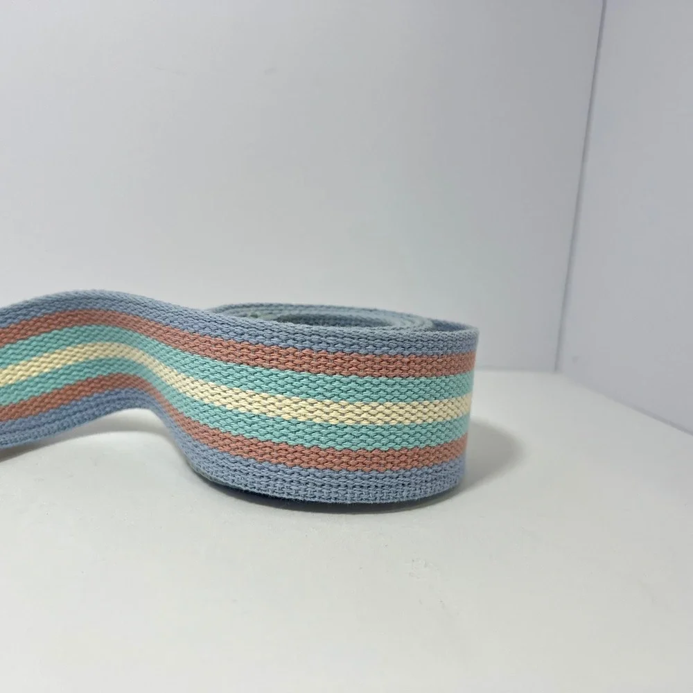 Pastel Stripe Canvas Belt Webbing 54